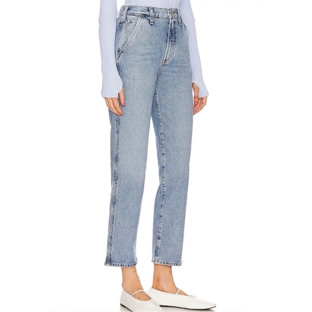 Agolde Cooper Trouser Jeans Straight Leg Denim in Command Blue - Picture 2 of 11